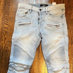 Hudson Jeans Men's Light Gray Skinny Jeans